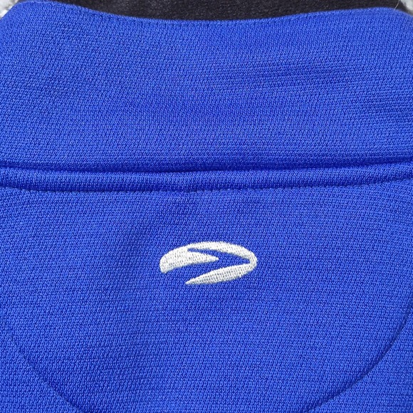 Brooks Full Zip Sweatshirt Men's Size Medium Blue Jacket Track Sport - Picture 8 of 11